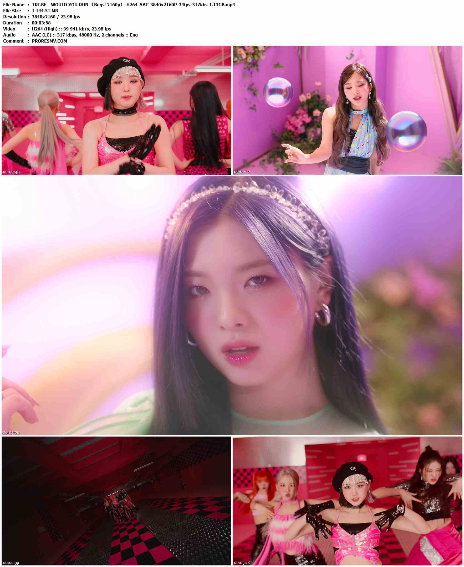 TRI.BE - WOULD YOU RUN （Bugs! 2160p）-H264-AAC-3840x2160P-24fps-317kbs-1.12GB官方MV_高清MV